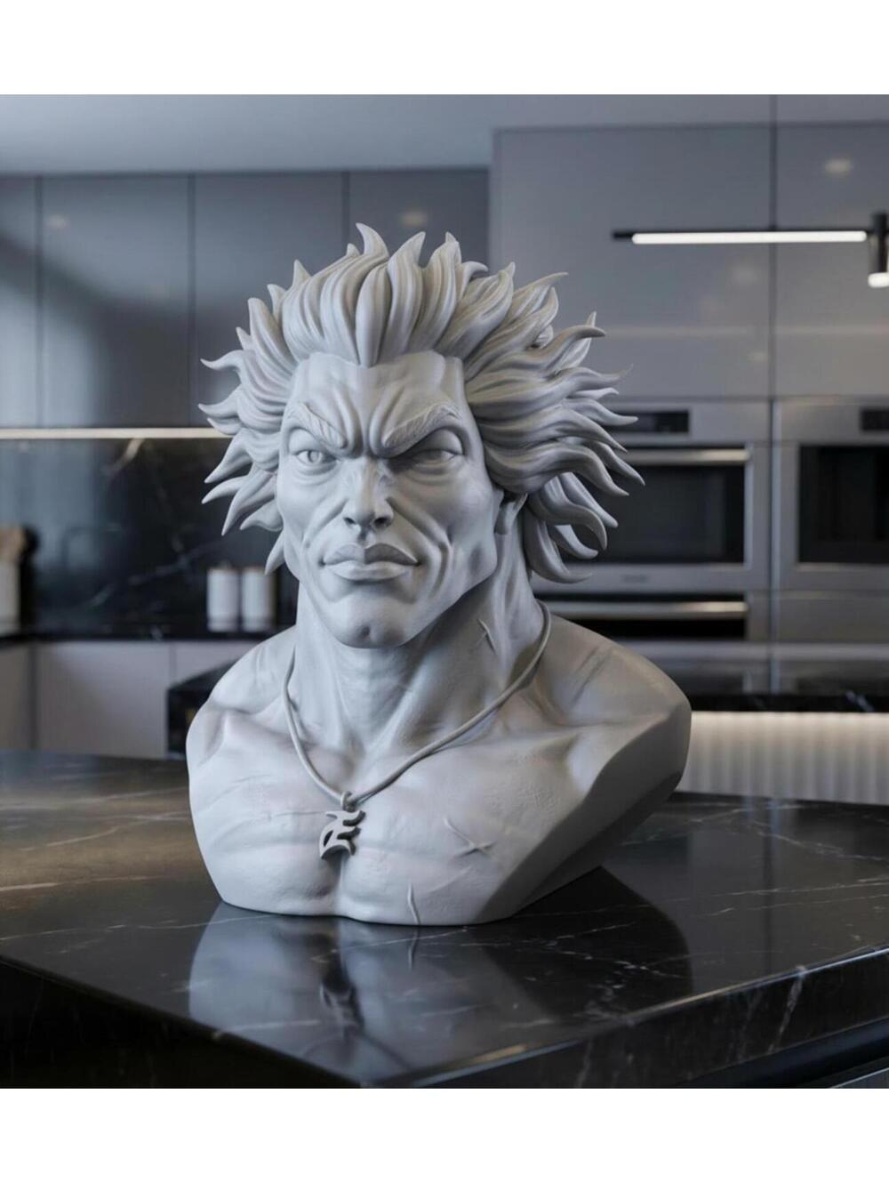 Baki Anime Lover Gift - Yuijiro Hanma Bust - Gift for Gamer - Manga Gift Idea